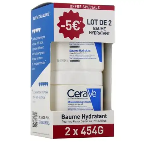 Cerave Baume Hydratant 2 Pots/454ml*