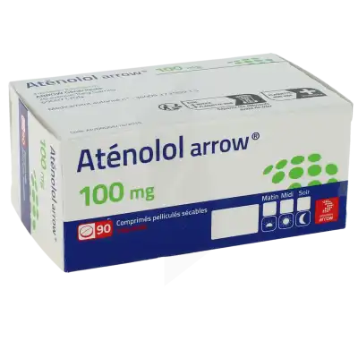 Atenolol Arrow 100 Mg, Comprimé Pelliculé Sécable à LIEUSAINT