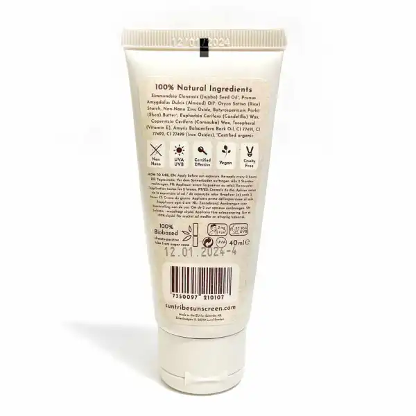 Suntribe Crème De Jour Minérale Naturelle Suntribe Spf20 40ml