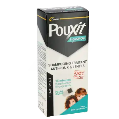 Pouxit Shampoo Shampooing Traitant Antipoux Fl/200ml+peigne à Mûrs-Erigné