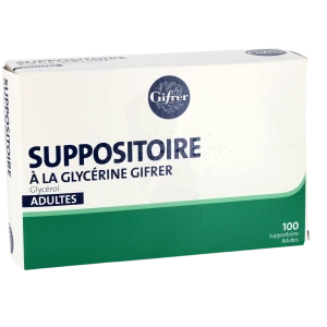 Suppositoire A La Glycerine Gifrer Suppos Adulte Sach/100