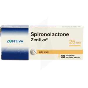 Spironolactone Zentiva 25 Mg, Comprimé Pelliculé Sécable