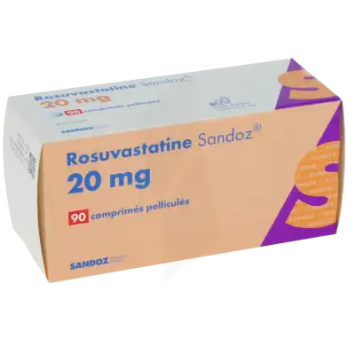 Rosuvastatine Sandoz 20 Mg, Comprimé Pelliculé à Sèvres