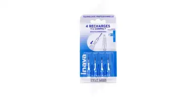 Inava Trio Compact Brossette Recharge Bleu B/6 à MONSWILLER