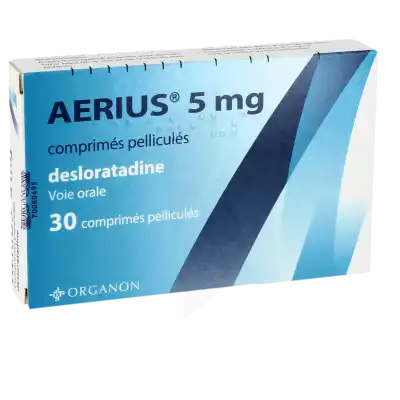 Aerius 5 Mg, Comprimé Pelliculé à CHASSE SUR RHÔNE