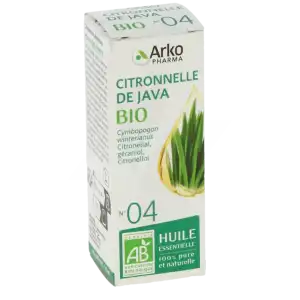 Arkopharma Huile Essentielle Bio N°4 Citronnelle De Java Fl/10ml à Ferney-Voltaire