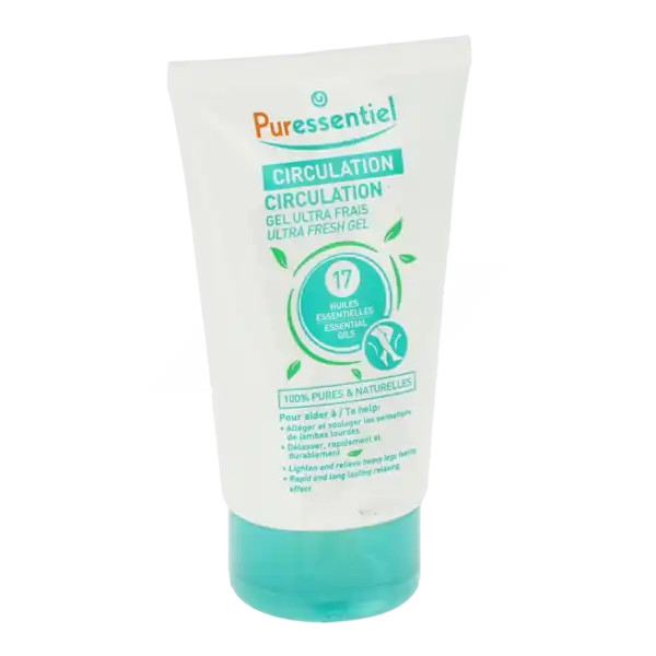 Puressentiel Circulation Gel Ultra-frais Circulation Aux 17 Huiles Essentielles - 125 Ml