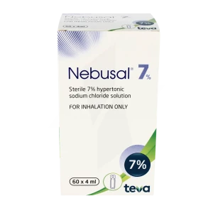 Nebusal Sol Stérile 7 % Chlorure De Sodium Hypertonique 60 Unidoses/4ml