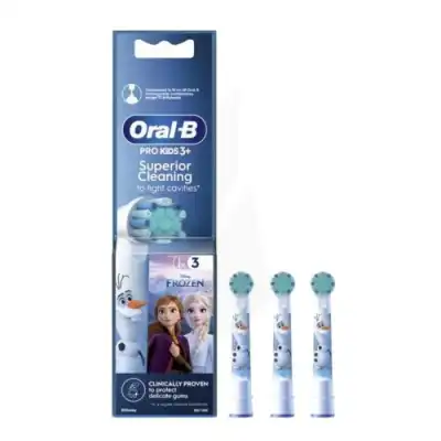 Oral B Pro Kids Brossette Reine Des Neiges Blister/3 à Montarnaud