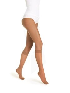 Sigvaris Styles Divin Eclat Transparent Chaussette Classe 2 Femme Beige 150 Normal L
