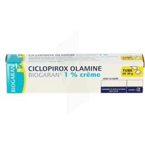 Ciclopirox Olamine Biogaran 1 %, Crème
