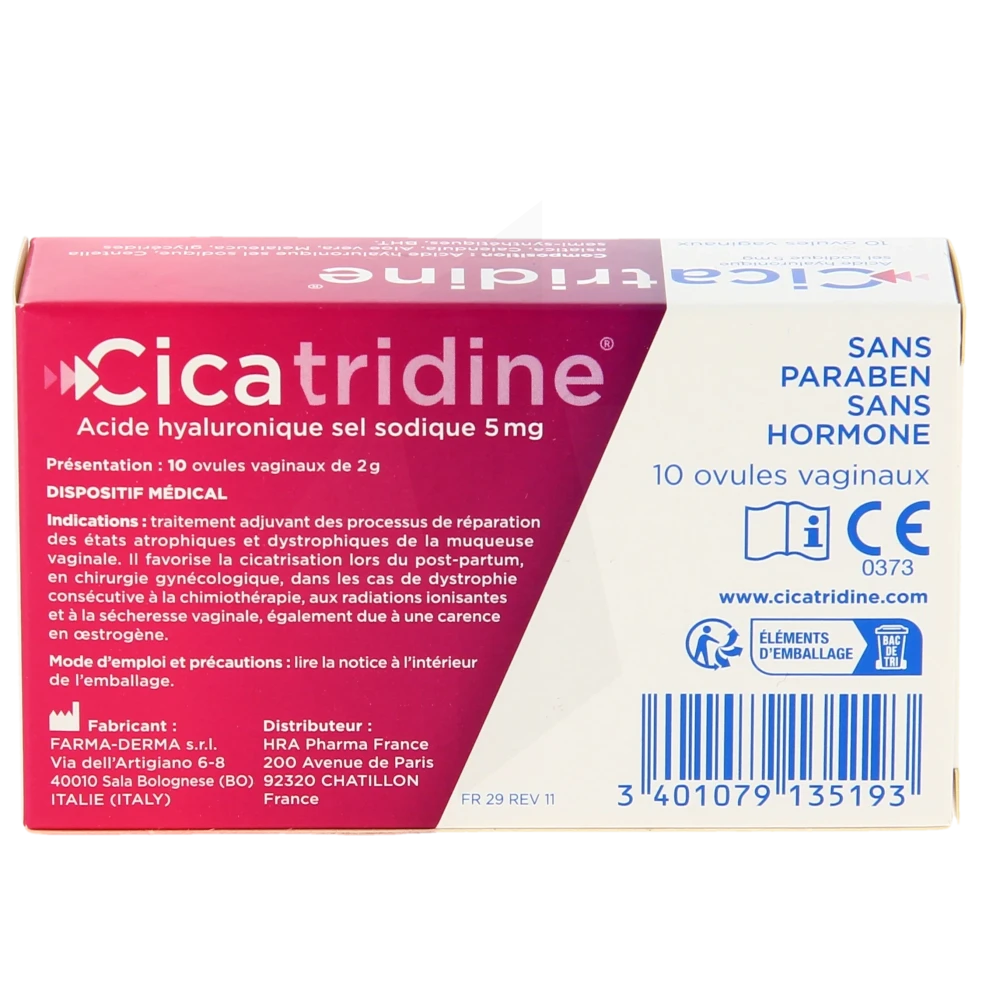 Pharmacie Du Centre - Parapharmacie Cicatridine Ovule Acide ...