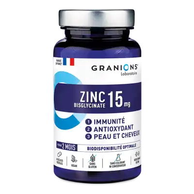 Granions Zinc 15 Mg Immunité Antioxydant Peau & Cheveux Gélules B/60 à Wittenheim
