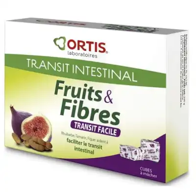 Ortis Fruits & Fibres Cube à Mâcher Transit Facile B/12 à LA TREMBLADE