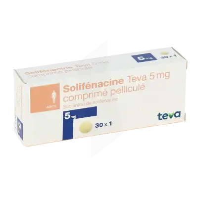 Solifenacine Teva 5 Mg, Comprimé Pelliculé à DIJON