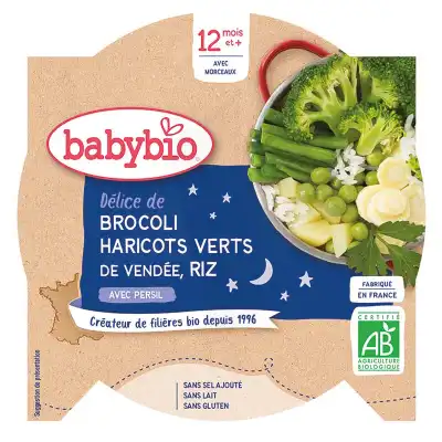 Babybio Assiette Bonne Nuit Légumes Verts Riz à OULLINS