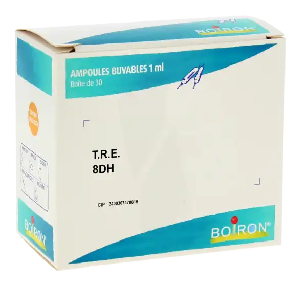 Boiron T.r.e. 8dh Solution Buvable En Ampoules Boîte De 30 Ampoules