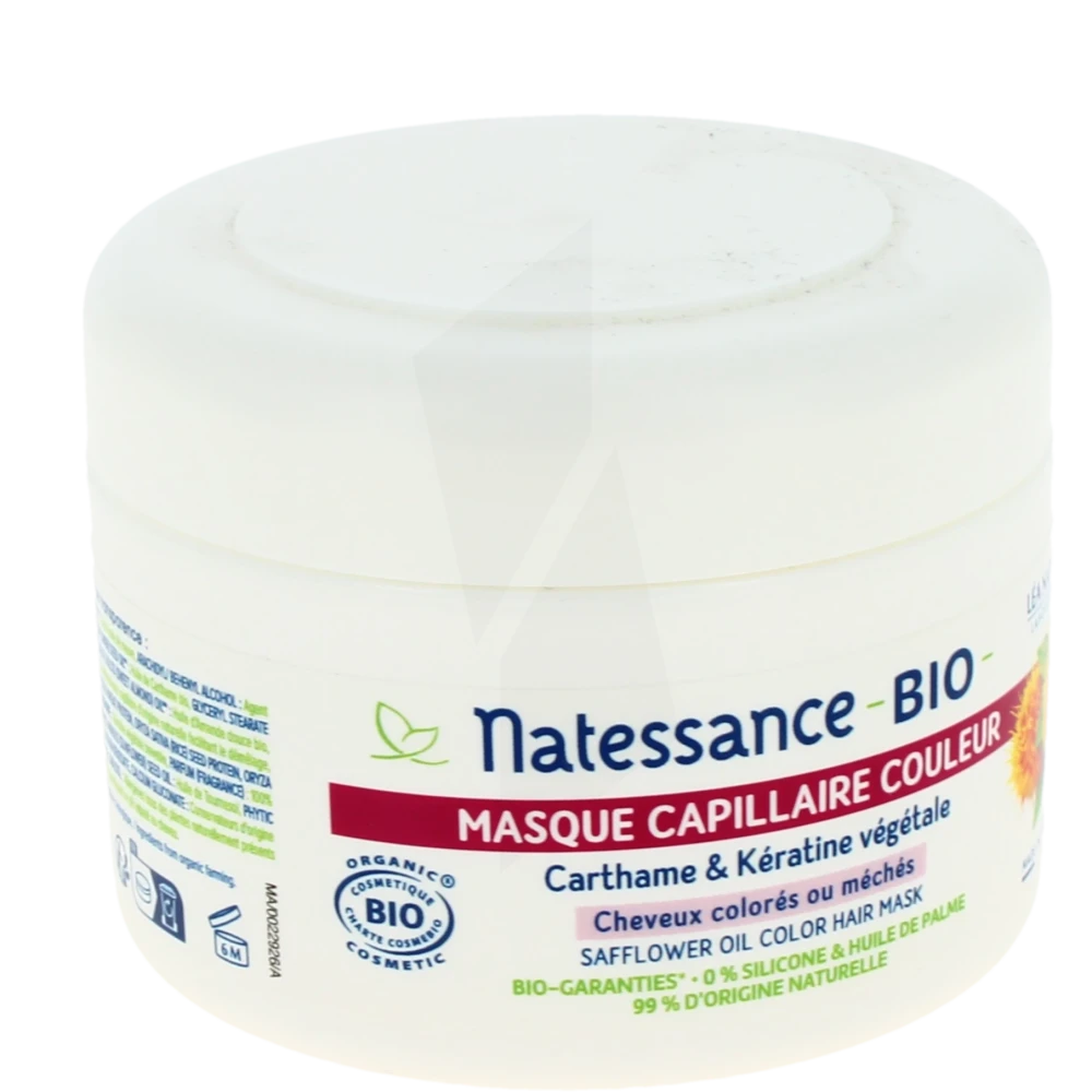 Natessance Carthame Keratine Masque Couleur Pot/200ml