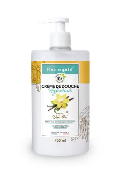 Crème de douche Hydratante à l'extrait de Vanille
