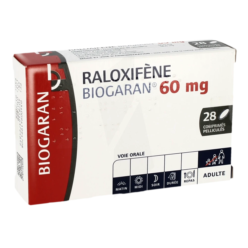 Raloxifene Biogaran 60 Mg, Comprimé Pelliculé