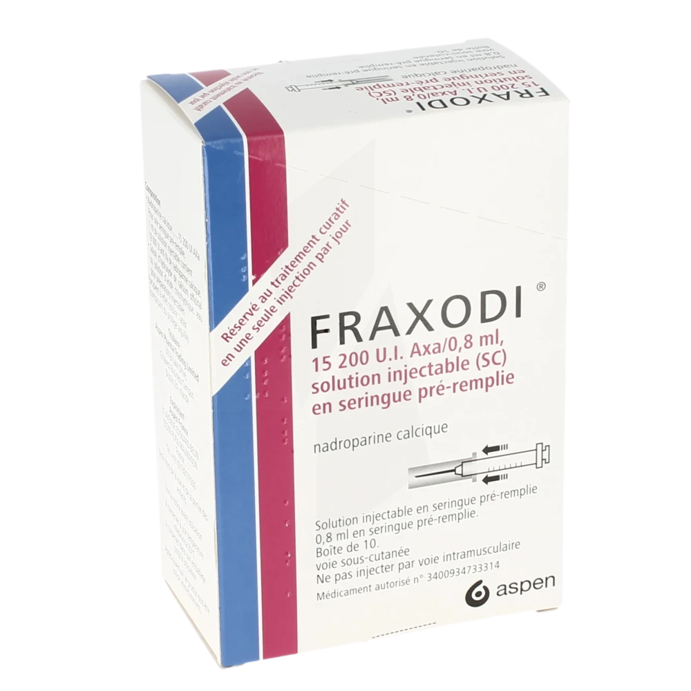 Fraxodi 15 200 U.i. Axa/0,8 Ml, Solution Injectable (s.c.) En Seringue Pré-remplie
