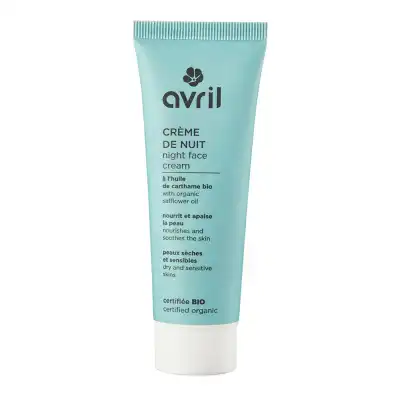 Avril Crème De Nuit Peaux Sèches Et Sensibles Bio T/50ml à PINS-JUSTARET