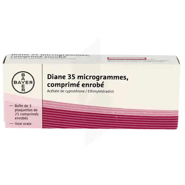Diane 35 Microgrammes, Comprimé Enrobé