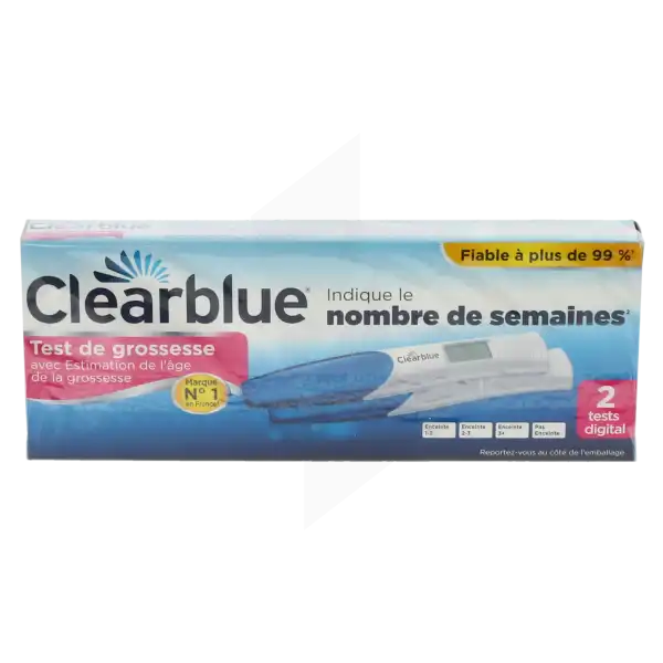 Clearblue Test De Grossesse Digital Eag B/2