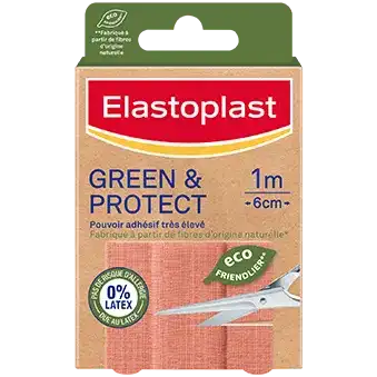 Elastoplast Green&Protect Tissu Pansement à découper 10x6cm