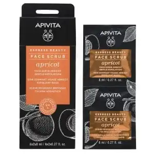 Apivita - Express Beauty Gommage Visage Exfoliation Douce - Abricot  2x8ml à LE PIAN MEDOC