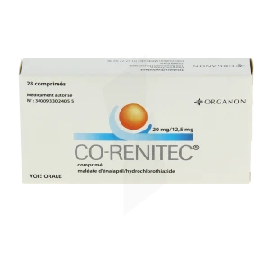 Co-renitec 20 Mg/12,5 Mg, Comprimé