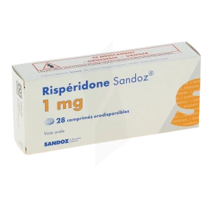 Risperidone Sandoz 1 Mg, Comprimé Orodispersible
