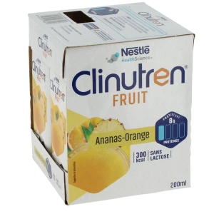 Clinutren Fruit Nutriment Ananas Orange 4briques/200ml