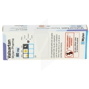 Valsartan Viatris 80 Mg, Comprimé Pelliculé Sécable