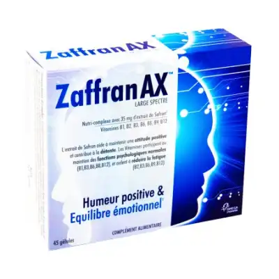 ZAFFRAN AX Gél humeur positive équilibre émotionnel B/45 25% gratuit