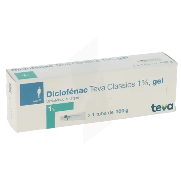 Diclofenac Teva Classics 1 %, Gel