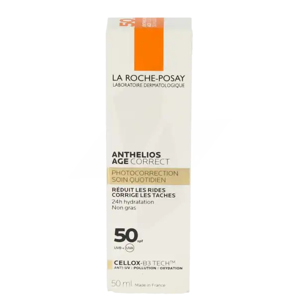 La Roche Posay Anthelios Age Correct Soin Solaire Quotidien Photocorrection Spf50 Flacon Pompe/50ml