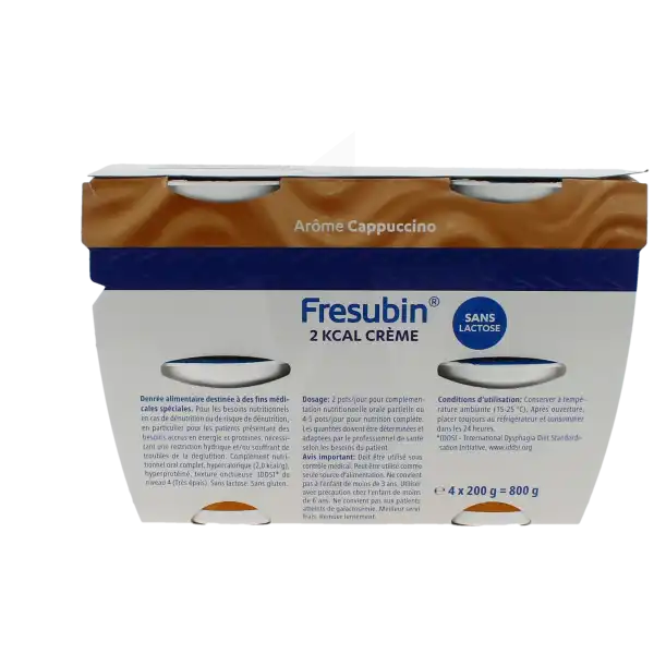 Fresubin 2 Kcal Crème Nutriment Cappuccino 4pots/200g