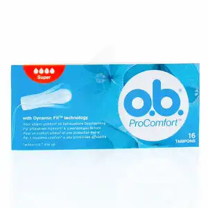 O.b. Procomfort Super 16 Tampons à Antibes