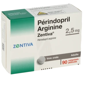 Perindopril Arginine Zentiva 2,5 Mg, Comprimé Pelliculé