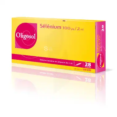 Oligosol Selenium 100 µg/2 Ml Solution Buvable 28 Ampoules/2ml à FLEURANCE