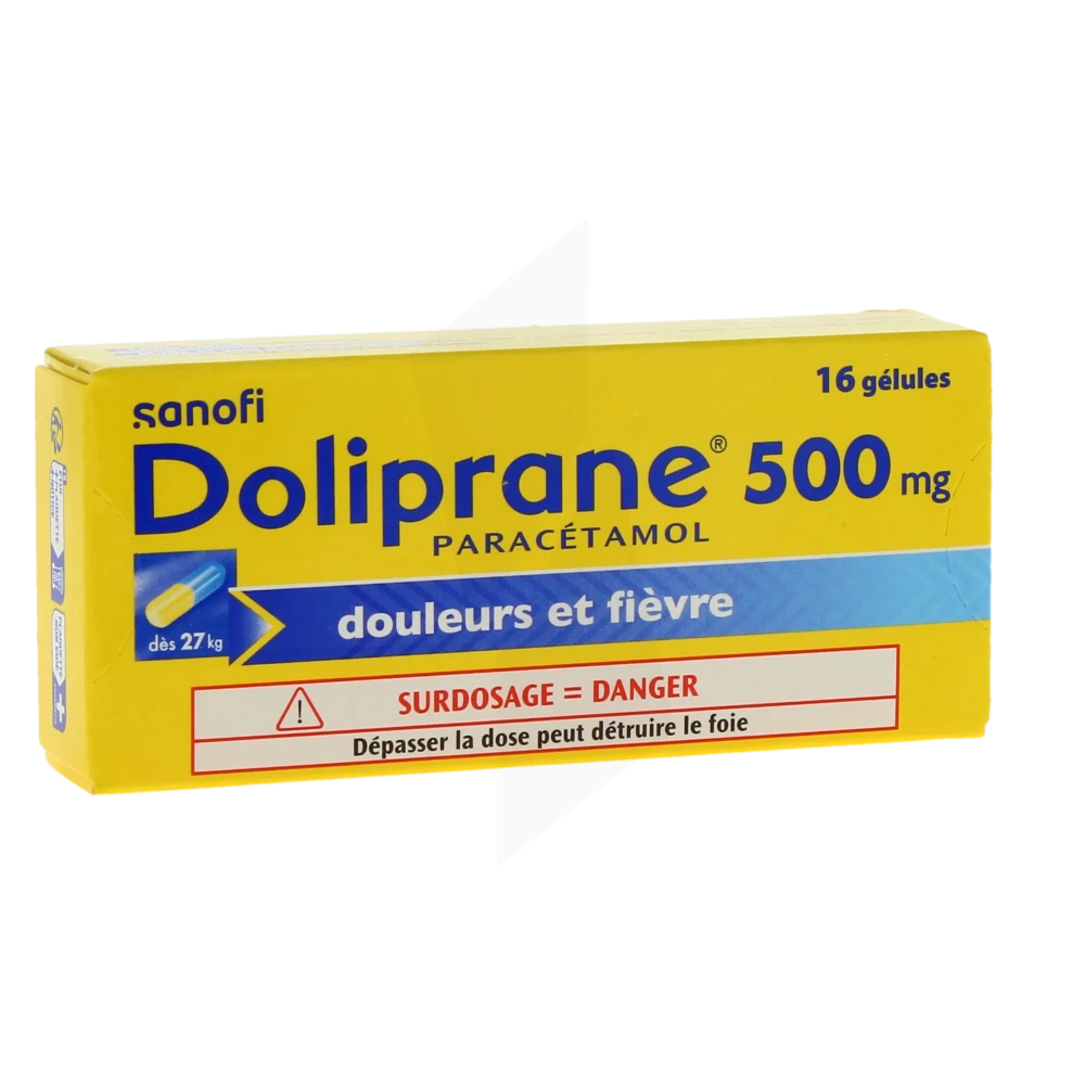 Doliprane 500 Mg, Gélule