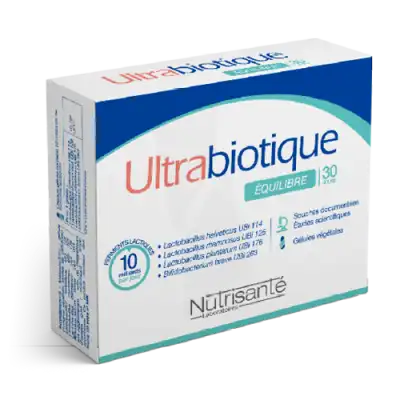 Nutrisanté Ultrabiotique Equilibre 30 Jours Gélules B/30 à ESSEY LES NANCY