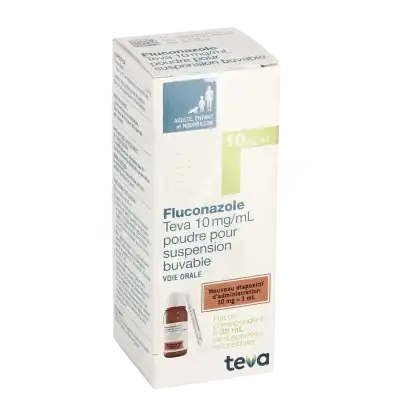 Fluconazole Teva 10 Mg/ml, Poudre Pour Suspension Buvable à DIJON