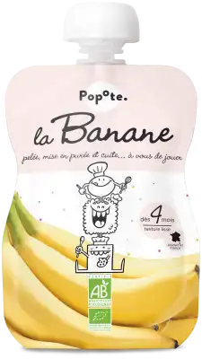 Popote Gourde Banane Bio 120g* à PINS-JUSTARET