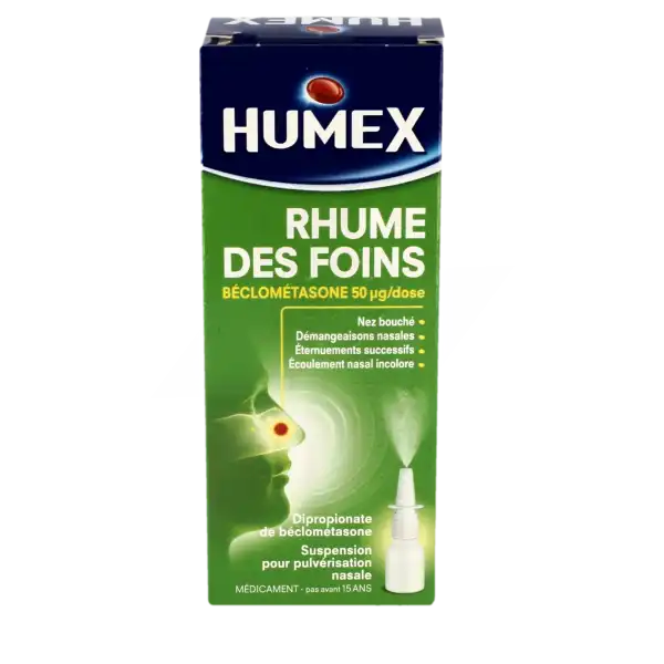 Humex Rhume Des Foins A La Beclometasone 50 Microgrammes/dose, Suspension Pour Pulvérisation Nasale En Flacon