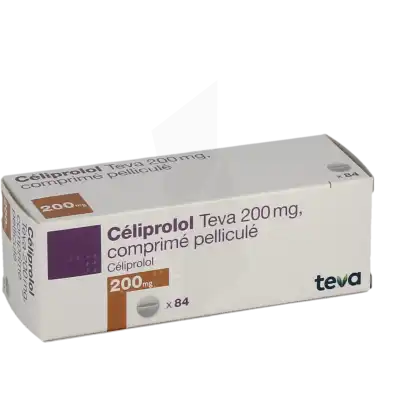 Celiprolol Teva 200 Mg, Comprimé Pelliculé à Hagetmau