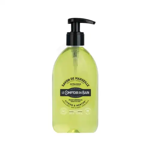 Le Comptoir Du Bain Savon Liquide De Marseille Surgras Citron Menthe Fl Pompe/500ml