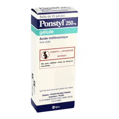 PONSTYL 250 mg, gélule