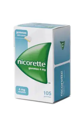 Nicorette 4 Mg Sans Sucre, Gomme à Mâcher Médicamenteuse édulcorée Au Sorbitol à Nice